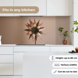Droogbloem - Protea - Vintage - Beige - Rustiek keuken achterwand 2 middel -sfeer4_UK