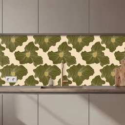 Modern - Abstract - Groen keuken achterwand 2 middel 871 zz_3dshopping