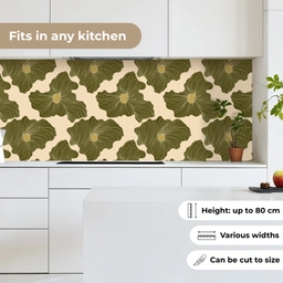 Modern - Abstract - Groen keuken achterwand 2 middel 871 -sfeer4_UK