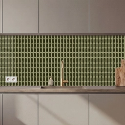 Ritmisch - Effect - Groen keuken achterwand 2 middel 871 zz_3dshopping