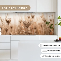 Schermbloem - Droogbloem - Winter - Beige - Minimalistisch keuken achterwand 2 middel -sfeer4_UK