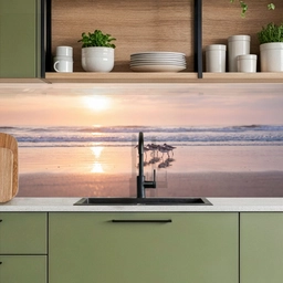 Zee - Vogels - Strand keuken achterwand 2 middel -sfeer3