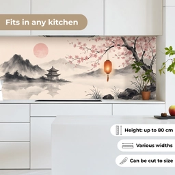 Zon - Japans - Traditioneel keuken achterwand 2 middel -sfeer4_UK