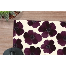 Bloemen - Aquarel - Paars muismat rubber klein 262 -closeup