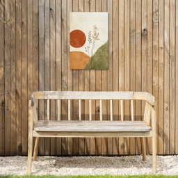 Zon - Abstract - Takken - Oranje Tuinposter op houten frame 2 cm dik klein -sfeer4