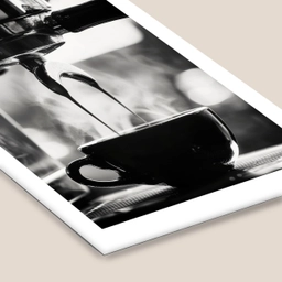 Coffee - Espresso - Koffiemachine - Kop fotolijst zwart zonder passe partout klein -zsfeer6