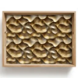 Abstract - Antiek - Goud Dienblad Rechthoek middel 911 -z3d_shopping
