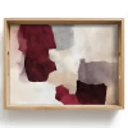 Abstract - Kleurbakken - Rood Dienblad Rechthoek middel -z3d_shopping
