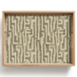 Abstract - Geometrisch - Groen Dienblad Rechthoek middel 911 -z3d_shopping