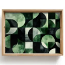 Abstract - Groen - Vormen Dienblad Rechthoek middel -z3d_shopping