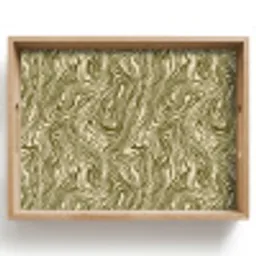 Abstract - Marmer - Groen Dienblad Rechthoek middel 911 -z3d_shopping