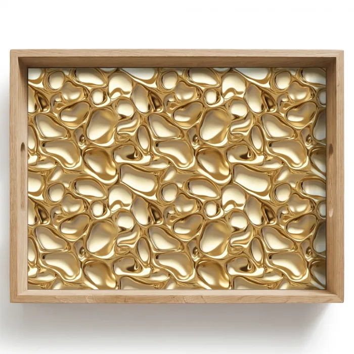 Abstract - Modern - Goud Dienblad Rechthoek middel 911 -z3d_shopping