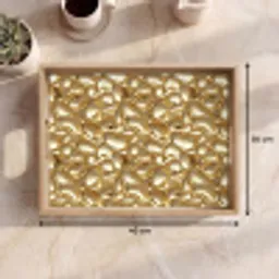 Abstract - Modern - Goud Dienblad Rechthoek middel 911 -USP_Formaat