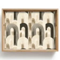 Abstract - Patroon - Bogen Dienblad Rechthoek middel 911 -z3d_shopping