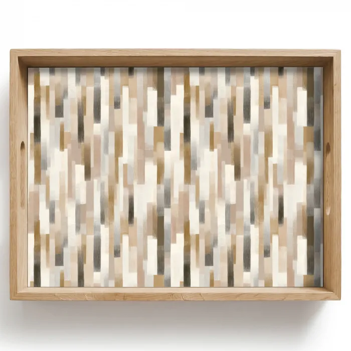 Abstract - Patroon - Kwaststreken Dienblad Rechthoek middel 911 -z3d_shopping