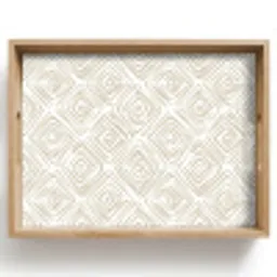 Abstract - Ruit - Beige Dienblad Rechthoek middel 911 -z3d_shopping