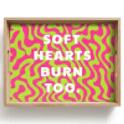Abstract - Quote - Centraal - Roze Dienblad Rechthoek middel -z3d_shopping