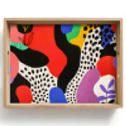 Abstract - Vormen - Kleuren - Stippen Dienblad Rechthoek middel -z3d_shopping
