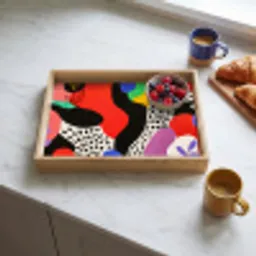 Abstract - Vormen - Kleuren - Stippen Dienblad Rechthoek middel -sfeer2