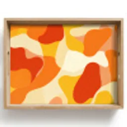 Abstract - Vormen - Oranje Dienblad Rechthoek middel -z3d_shopping