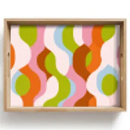 Abstract - Vormen - Roze Dienblad Rechthoek middel -z3d_shopping