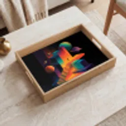 Abstract - Trappen - Mens - Planeten Dienblad Rechthoek middel -sfeer1