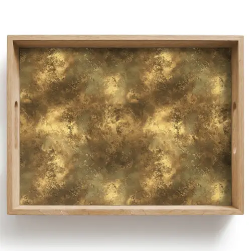 Antiek - Metaallook - Goud Dienblad Rechthoek middel 911 -z3d_shopping