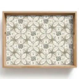Antiek - Tegel - Beige Dienblad Rechthoek middel 911 -z3d_shopping