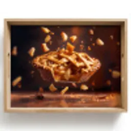 Appel - Taart - Warm - Eten Dienblad Rechthoek middel -z3d_shopping