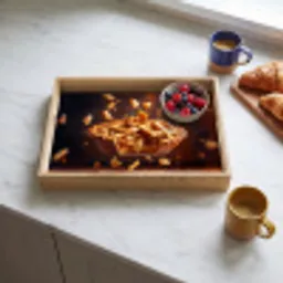 Appel - Taart - Warm - Eten Dienblad Rechthoek middel -sfeer2