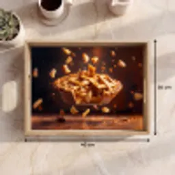 Appel - Taart - Warm - Eten Dienblad Rechthoek middel -USP_Formaat
