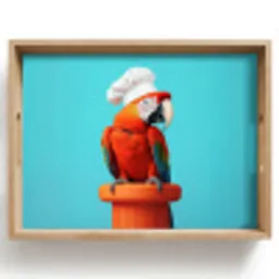 Ara - Koksmuts - Sokkel - Grappig Dienblad Rechthoek middel -z3d_shopping