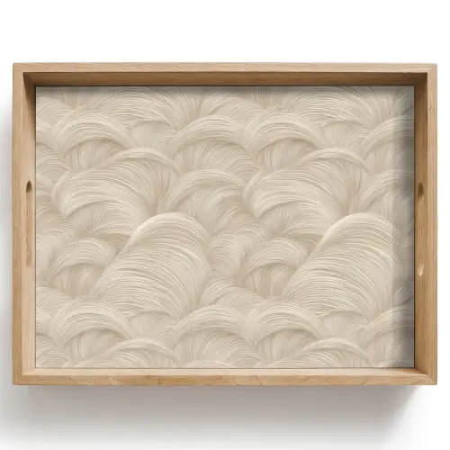 Bogen - Patroon - Beige Dienblad Rechthoek middel 911 -z3d_shopping