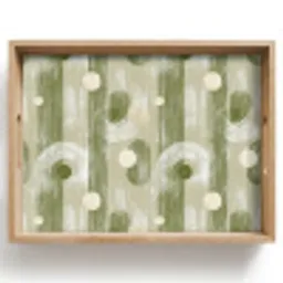 Artistiek - Modern - Groen Dienblad Rechthoek middel 911 -z3d_shopping