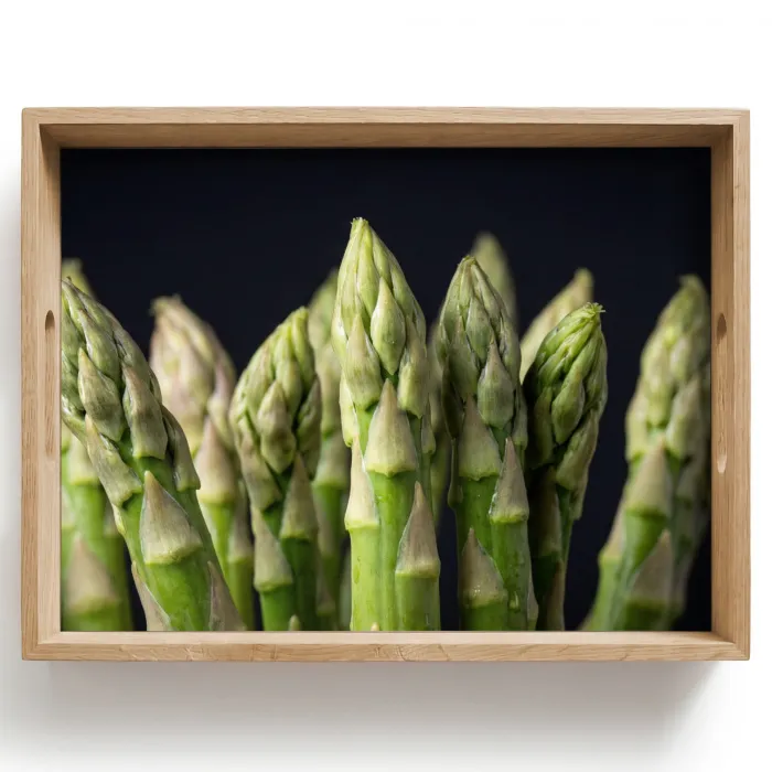 Asperges - Groen - Zwart Dienblad Rechthoek middel -z3d_shopping