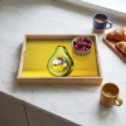 Avocado - Discobal - Geel - Glitter Dienblad Rechthoek middel -sfeer2