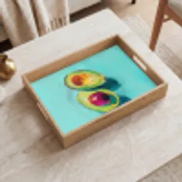Avocado - Groen - Pit - Schaduw Dienblad Rechthoek middel -sfeer1