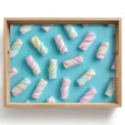 Spekjes - Pastel - Snoep - Blauw Dienblad Rechthoek middel -z3d_shopping