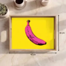 Banaan - Grafisch - Geel Dienblad Rechthoek middel -USP_Formaat