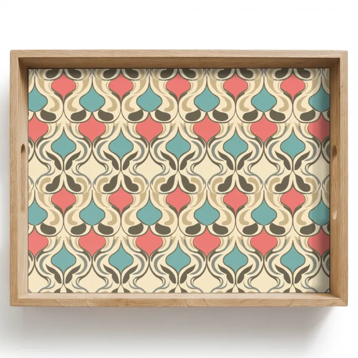 Barok - Retro - Kleurrijk Dienblad Rechthoek middel 911 -z3d_shopping