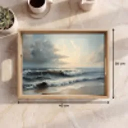 Strand - Zee - Zonsondergang Dienblad Rechthoek middel -USP_Formaat