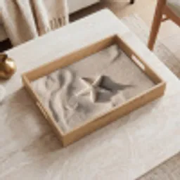Strand - Zeester - Zand - Beige Dienblad Rechthoek middel -sfeer1