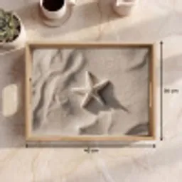Strand - Zeester - Zand - Beige Dienblad Rechthoek middel -USP_Formaat