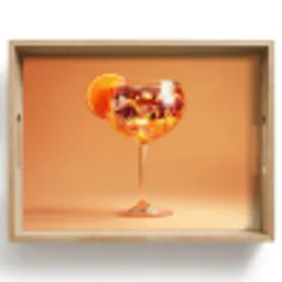 Drank - Oranje - Glitter - Disco Dienblad Rechthoek middel -z3d_shopping