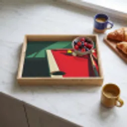 Biljarttafel - Ballen - Rood - Schaduw Dienblad Rechthoek middel -sfeer2