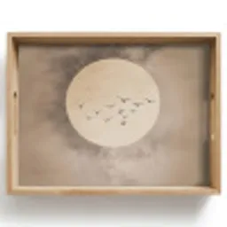Vogel - Beige - Japandi Dienblad Rechthoek middel -z3d_shopping