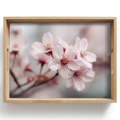 Bloesems - Meeldraden - Geel - Wazig Dienblad Rechthoek middel -z3d_shopping