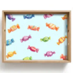 Blauw - Patroon - Snoep Dienblad Rechthoek middel -z3d_shopping