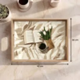Boek - Illustratie - Tulpen - Koffie Dienblad Rechthoek middel -USP_Formaat