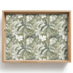 Botanisch - Bloemen - Groen Dienblad Rechthoek middel 911 -z3d_shopping